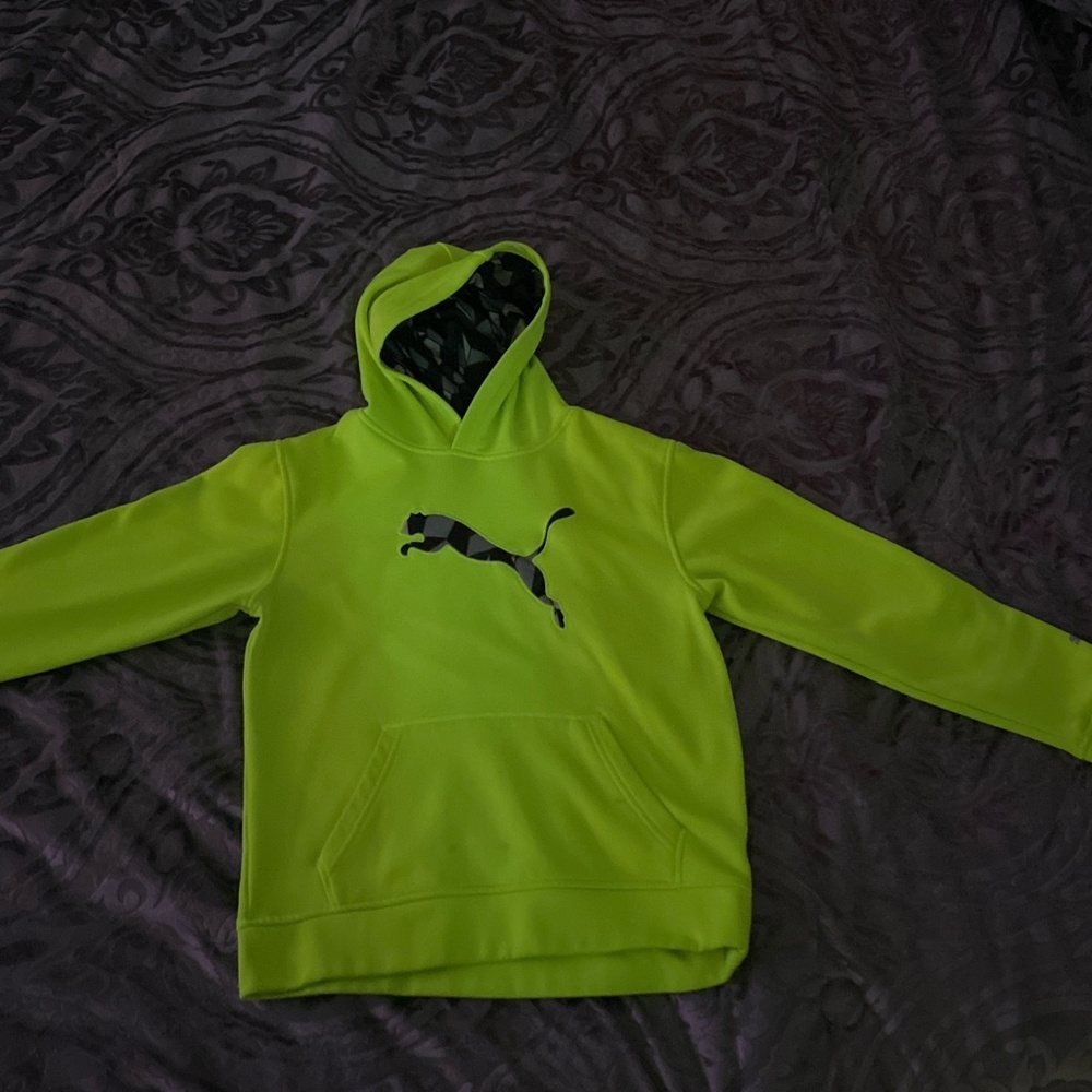 Lime Green Puma Hoodie